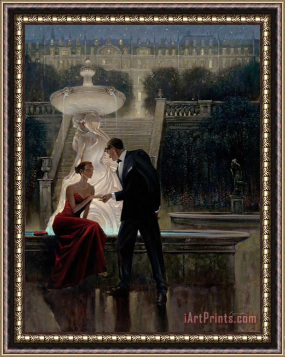 brent lynch Twilight Romance Framed Painting