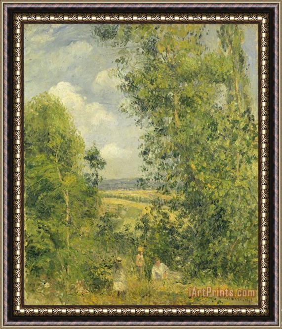 Camille Pissarro A Rest in the Meadow Framed Painting