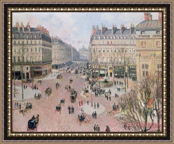 Camille Pissarro Afternoon Sun in Winter Framed Print