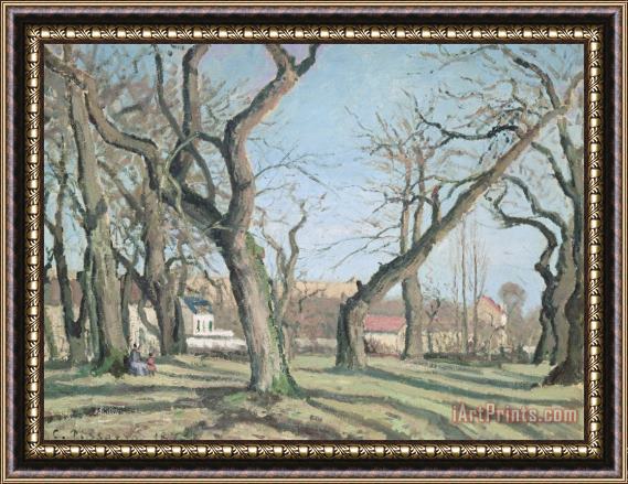 Camille Pissarro Chestnut Trees at Louveciennes Framed Print
