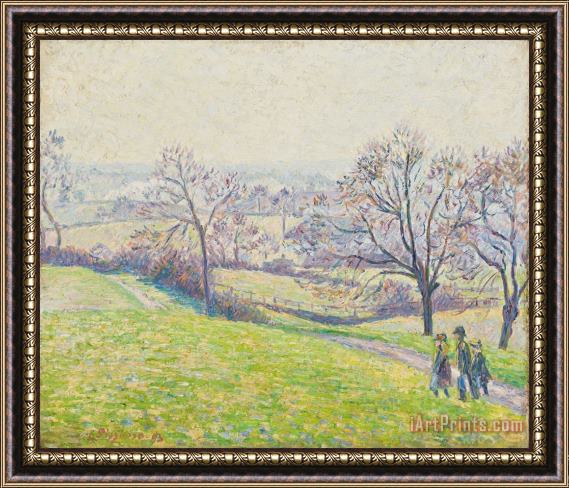 Camille Pissarro Epping landscape Framed Painting