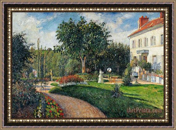 Camille Pissarro Garden Of Les Mathurins At Pontoise Framed Print