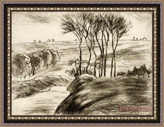 Camille Pissarro Paysage a Osny Framed Painting