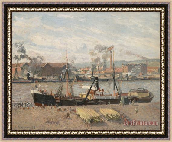 Camille Pissarro Port of Rouen Framed Print