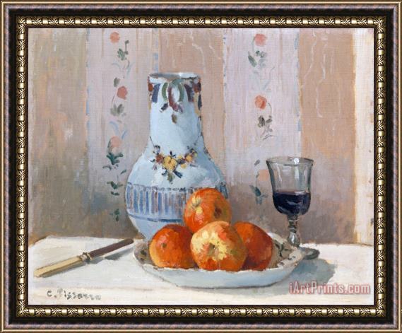 Camille Pissarro Still Life with Apples And Pitcher Framed Print