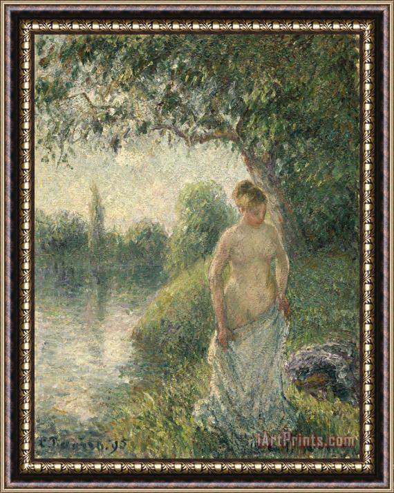 Camille Pissarro The Bather Framed Print