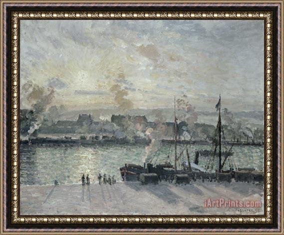 Camille Pissarro The Port Of Rouen Framed Print