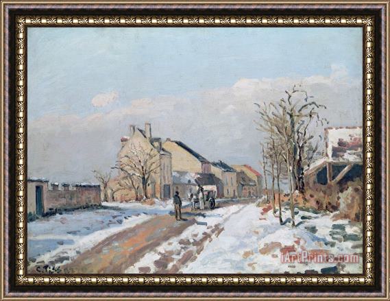 Camille Pissarro The Road from Gisors to Pontoise Framed Painting