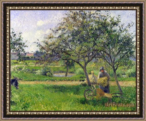 Camille Pissarro The Wheelbarrow, Orchard Framed Painting