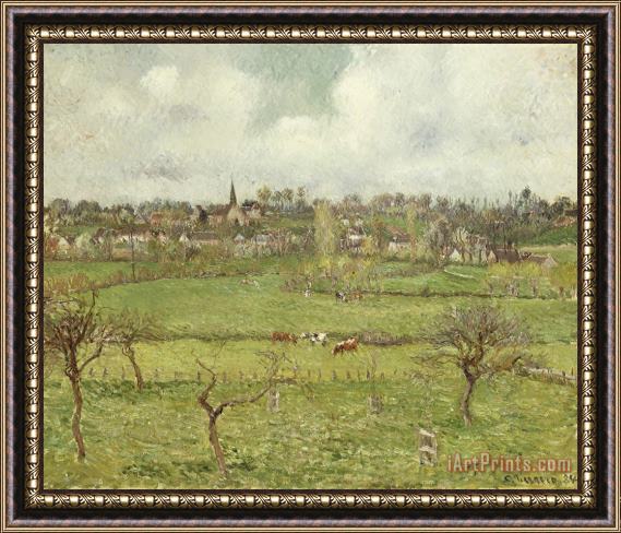 Camille Pissarro View of Bazincourt Framed Print