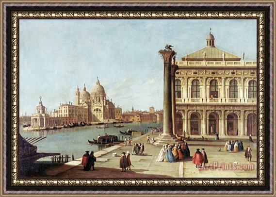 Canaletto Entrance to Grand Canal, Venice Framed Painting
