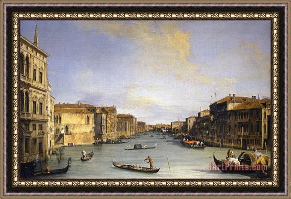 Canaletto Grand Canal From The Palazzo Balbi Framed Print