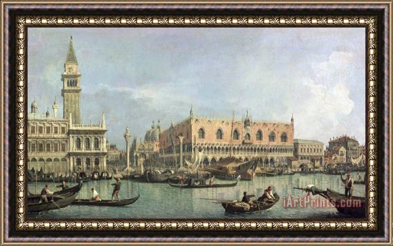 Canaletto The Molo and the Piazzetta San Marco Framed Painting