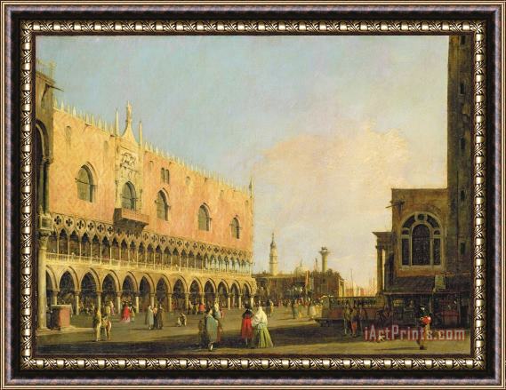 Canaletto View of the Piazzetta San Marco Looking South Framed Painting