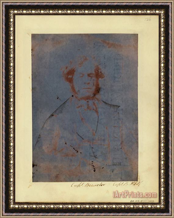 Capt. Henry Craigie Brewster (self Portrait of Henry Craigie Brewster) Framed Painting
