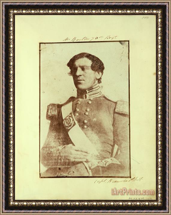 Capt. Henry Craigie Brewster Portrait of Mr. Barton. Framed Painting