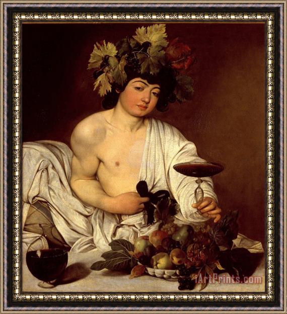 Caravaggio Bacchus Framed Painting