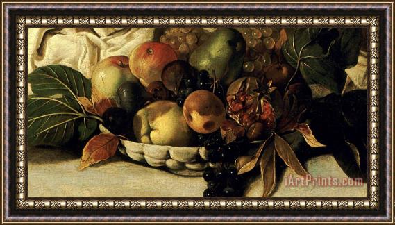 Caravaggio Basket Of Fruit Detail Bacchus Framed Print