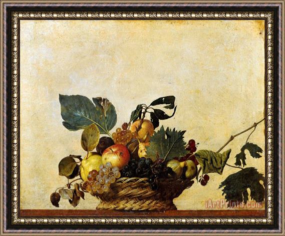 Caravaggio Basket of Fruit Framed Painting