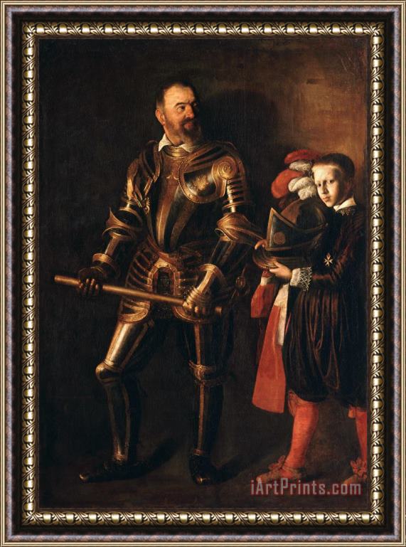 Caravaggio Portrait of Alof De Wignacourt Framed Print