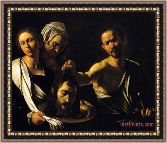 Caravaggio Salome with The Head of John The Baptist Framed Print