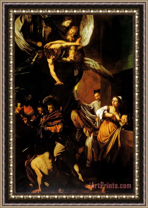 Caravaggio Seven Works of Mercy Framed Print
