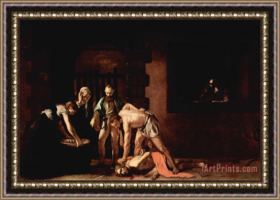 Caravaggio The Beheading of St. John The Baptist Framed Print