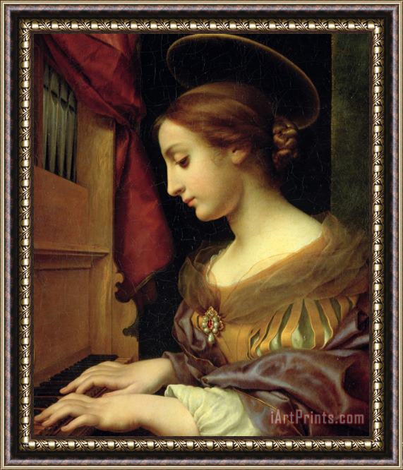 Carlo Dolci St. Cecilia Framed Painting