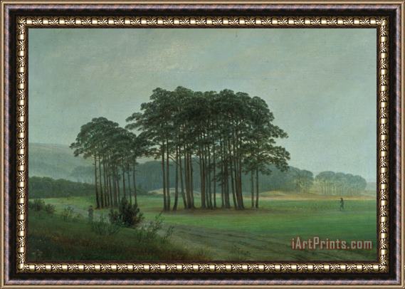 Caspar David Friedrich Midday Framed Painting