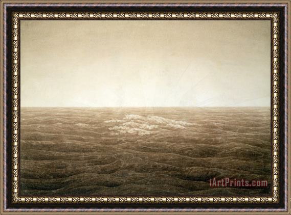 Caspar David Friedrich Sea at Sunrise Framed Painting