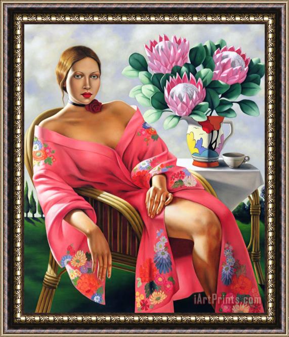 Catherine Abel Tea Late Afternoon Framed Painting