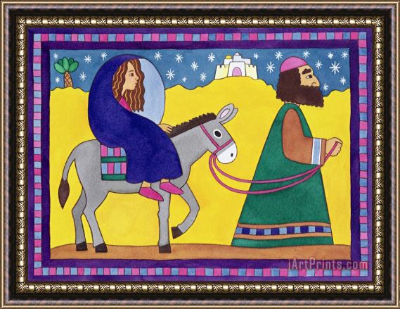 Cathy Baxter The Road To Bethlehem Framed Painting