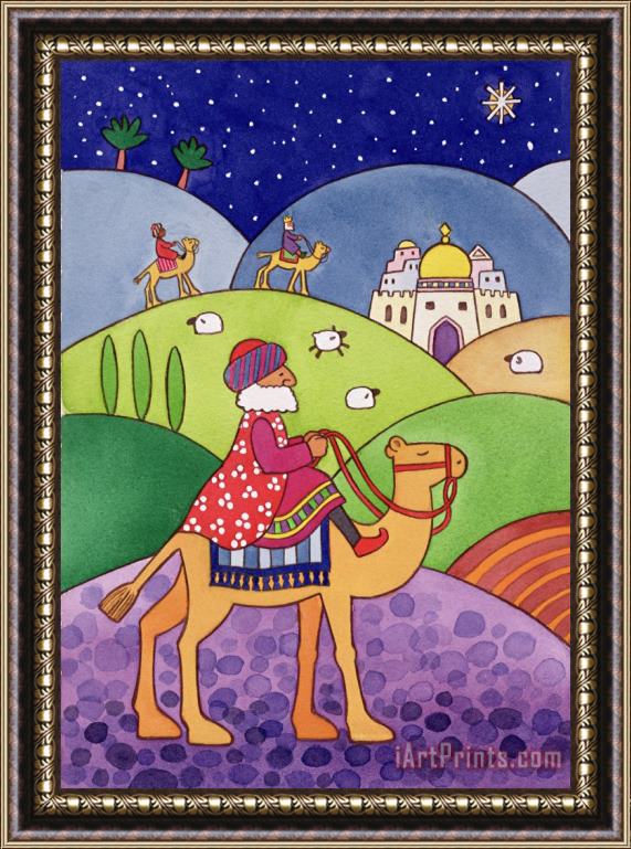 Cathy Baxter The Three Kings Framed Painting