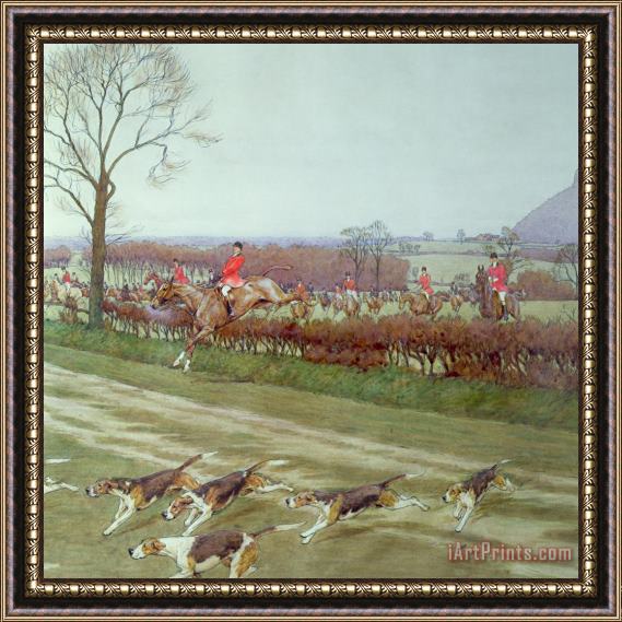 Cecil Charles Windsor Aldin The Cheshire away from Tattenhall Framed Print