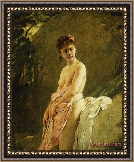 Charles Chaplin The Bather Framed Painting