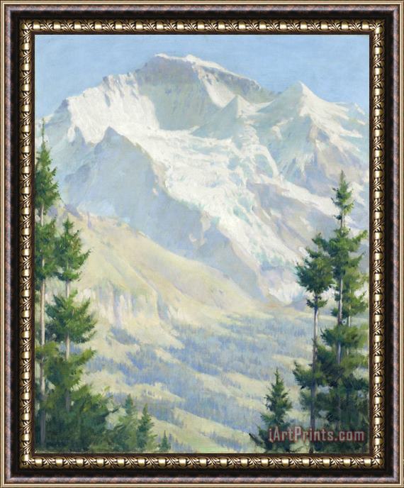 Charles Courtney Curran The Jungfrau, Afternoon Sunlight Framed Print