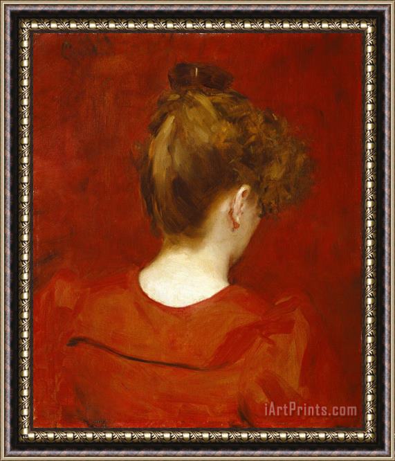 Charles Emile Auguste Carolus Duran Study Of Lilia Framed Painting