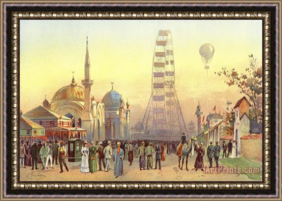 Charles Graham Along The Plaisance, From The World's Fair in Water Colors Framed Print
