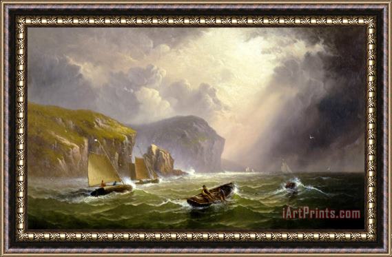 Charles Henry Gifford Coast of Grand Manan, 1890 Framed Painting
