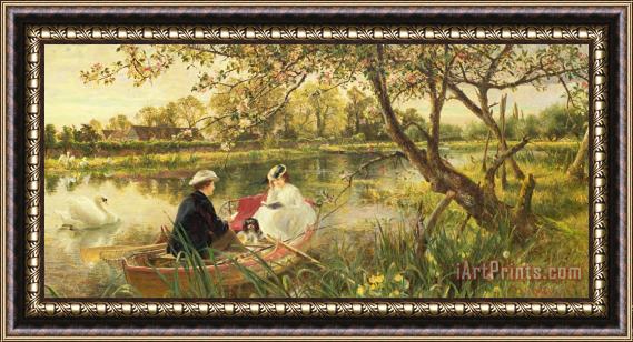 Charles James Lewis Our Holiday Framed Painting