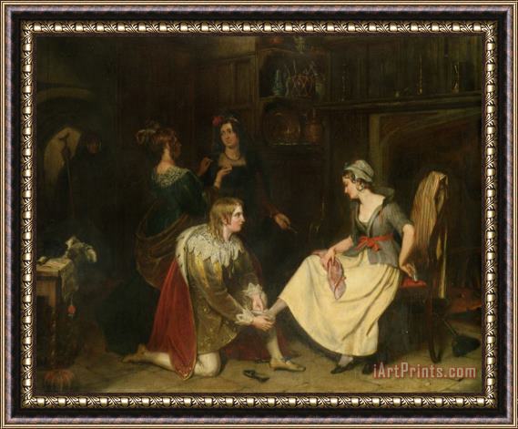 Charles Landseer Cinderella Framed Painting