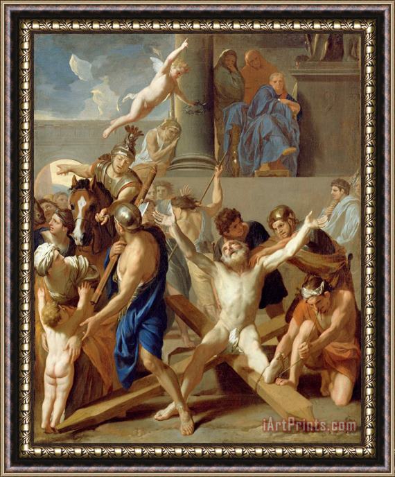 Charles Le Brun The Martyrdom of St. Andrew Framed Print