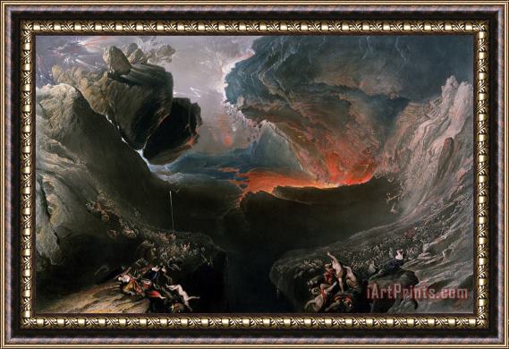 Charles Mottram The Great Day of His Wrath Framed Painting