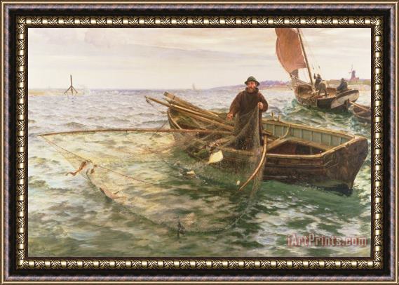 Charles Napier Hemy The Fisherman Framed Print