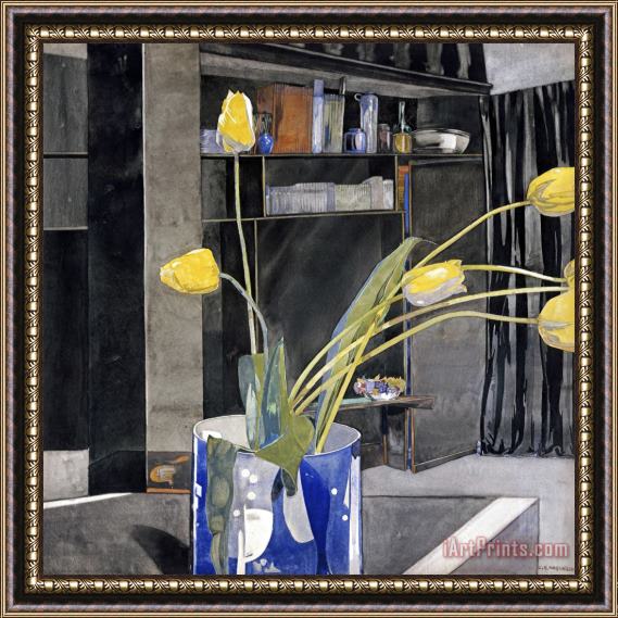 Charles Rennie Mackintosh Yellow Tulips Framed Print