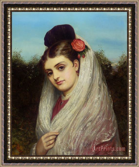 Charles Sillem Lidderdale The Young Bride Framed Painting