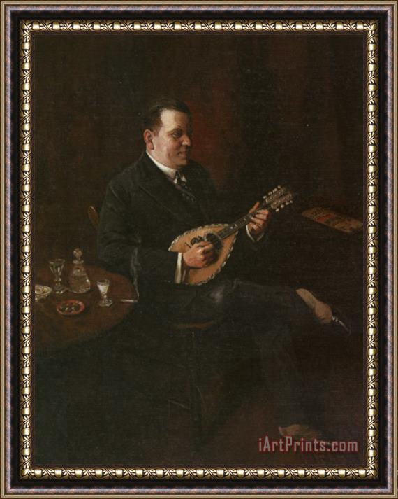Charles Spencelayh The Mandolin Player Framed Painting