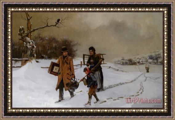 Charles Spencelayh To Winter Lodgings Framed Painting