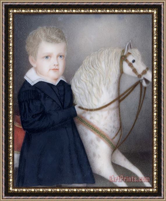 Charles William Eldredge Portrait of Loren Pinckney Waldo, Jr. Framed Painting