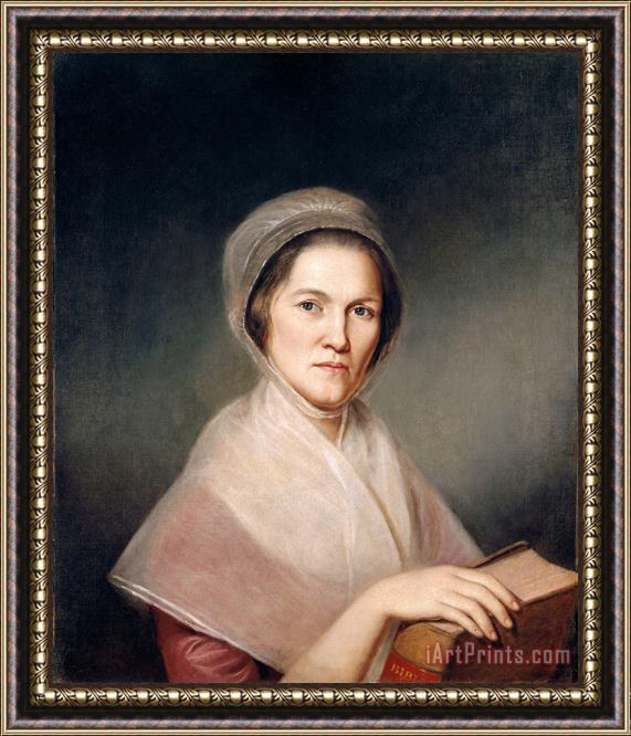 Charles Willson Peale Eleanor Miller (mrs. Francis Bailey) Framed Painting
